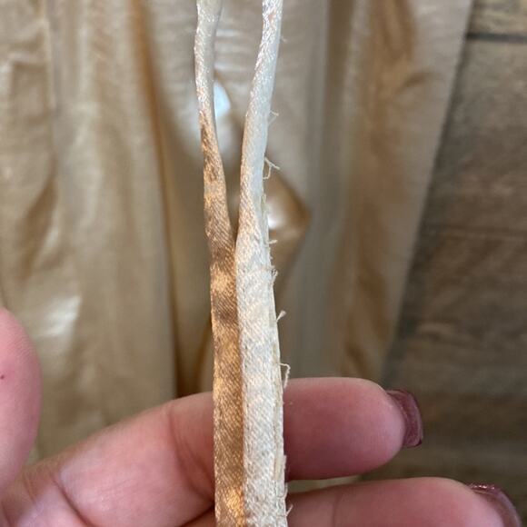 Lovers And Friends Revolve Britt Jumpsuit Champagne Lace Up Size Small NWT - Picture 8 of 10